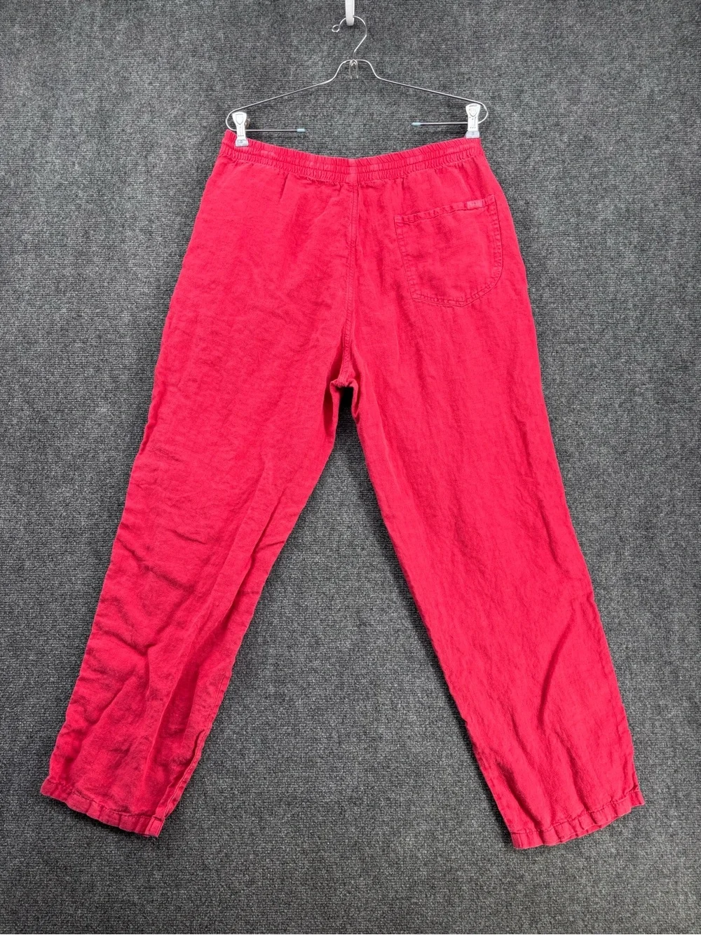 ZegnaS Sport Sun-kissed Red 100% Flax Linen Straight Leg Pants Men’s L